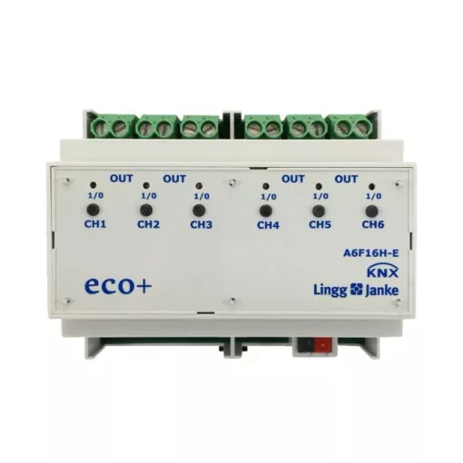 LINGG&JANKE 79234SEC KNX kapcsolóaktor 16 A | 6 kimenetes, 200 µF, secure