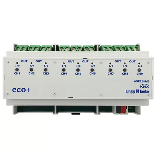 LINGG&JANKE 79235SEC KNX kapcsolóaktor 16 A | 9 kimenetes, 200 µF, secure