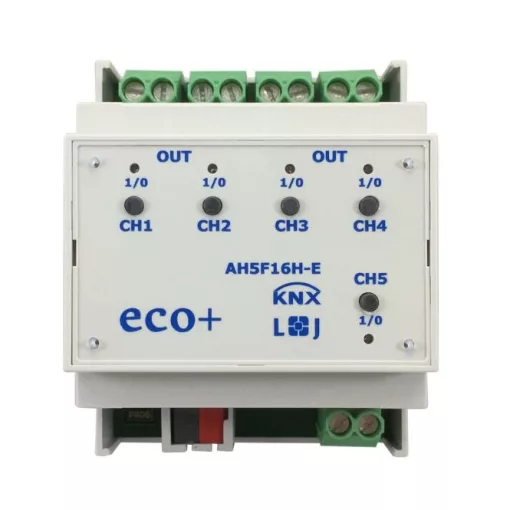LINGG&JANKE 79237SEC KNX kapcsolóaktor 16 A | 5 kimenetes, 140 µF, secure