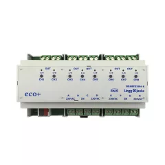   LINGG&JANKE 79242SEC KNX kapcsolóaktor 16 A bináris bemenetekkel | 8 kimenetes, 230 V, secure