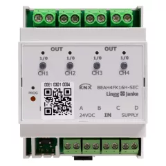   MDT LINGG&JANKE 79247SEC KNX univerzális aktor secure | 4-csatornás, 4 bináris bemenet