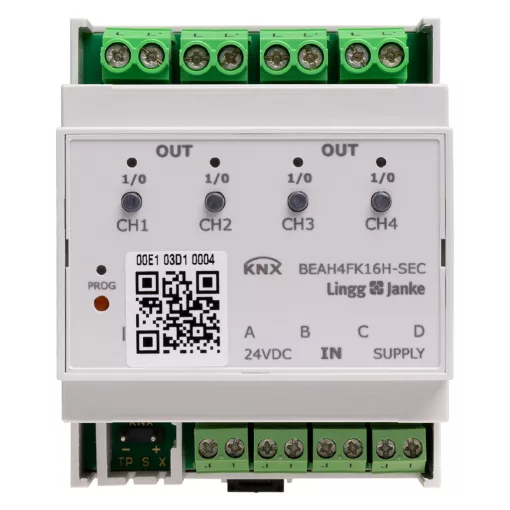MDT LINGG&JANKE 79247SEC KNX univerzális aktor secure | 4-csatornás, 4 bináris bemenet