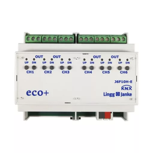 LINGG&JANKE 79438SEC KNX redőnyaktor | 6 kimenetes, secure