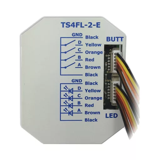 LINGG&JANKE 79881SEC KNX tapintásérzékelő interfész | 4-csatornás, 4 LED-kimenettel, secure