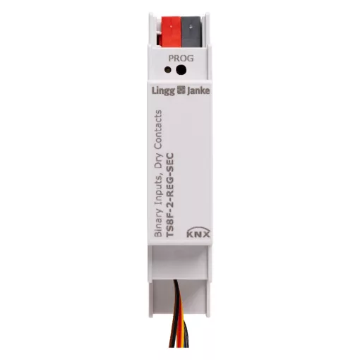 MDT LINGG&JANKE 79888SEC KNX tapintásérzékelő illesztő secure REG | 8-csatornás, csatlakozóvezetékkel