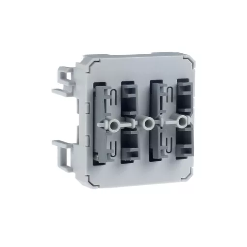 BERKER 80141600 KNX érintőkapcsoló W.1 | 2-csatornás, dőlt elrendezés | világosszürke/szürke