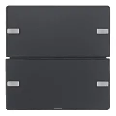   BERKER 80142326 KNX easy tapintásérzékelő Komfort Q.1/Q.3 | 2-csatornás | antracit bársony lakk