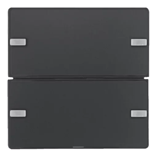 BERKER 80142326 KNX easy tapintásérzékelő Komfort Q.1/Q.3 | 2-csatornás | antracit bársony lakk