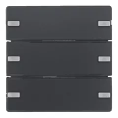   BERKER 80143326 KNX easy tapintásérzékelő Komfort Q.1/Q.3 | 3-csatornás | antracit bársony lakk