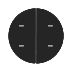   BERKER 80162865 KNX tapintásérzékelő R.1/R.3 | 2-csatornás, Komfort | fényes fekete
