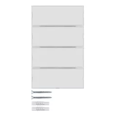   BERKER 80164770 KNX tapintásérzékelő K.1/K.5 | 4-csatornás, Komfort | poláris fehér