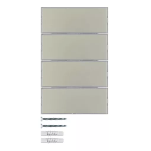 BERKER 80164773 KNX tapintásérzékelő K.1/K.5 | 4-csatornás, Komfort | nemesacél