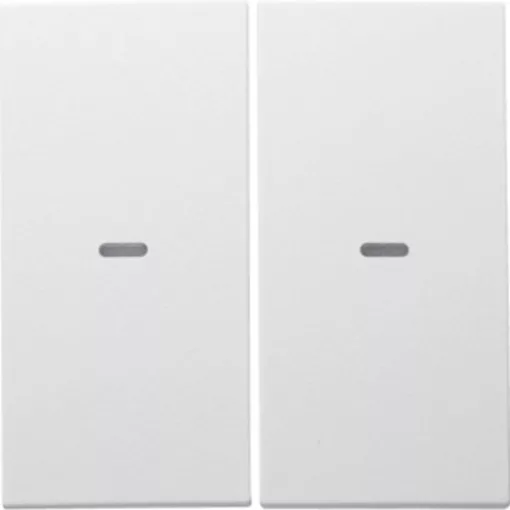 BERKER 80960399 Előlap Tastsensor S.1/B.3/B.7 | 2-es | poláris fehér matt