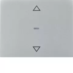   BERKER 80961271 Fedlap tapintásérzékelőhöz K.1/K.5 | 1-csatornás, nyilak | alumínium