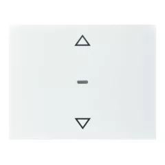   BERKER 80961279 Fedőlap tapintásérzékelőhöz K.1/K.5 | 1-csatornás, nyilak | poláris fehér fényes