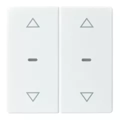   BERKER 80961329 Takarólap tapintásérzékelőhöz Q.1/Q.3 | 2-es, nyilak | poláris fehér bársony