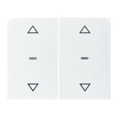   BERKER 80961379 Takaróelem tapintásérzékelőhöz K.1/K.5 | 2-részes, nyilak | poláris fehér fényes
