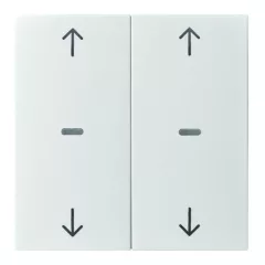   BERKER 80961382 Fedőlap tapintásérzékelőhöz S.1/B.3/B.7 | 2-fold, nyilak | fényes fehér