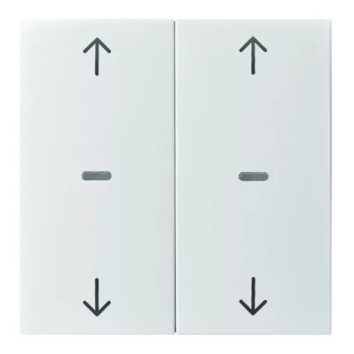 BERKER 80961382 Fedőlap tapintásérzékelőhöz S.1/B.3/B.7 | 2-fold, nyilak | fényes fehér