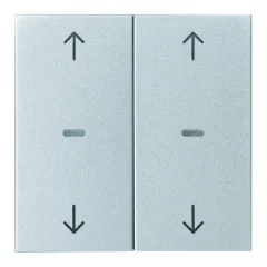   BERKER 80961383 Takaró érintőpanelhez S.1/B.3/B.7 | 2-es, nyilak | matt alumínium
