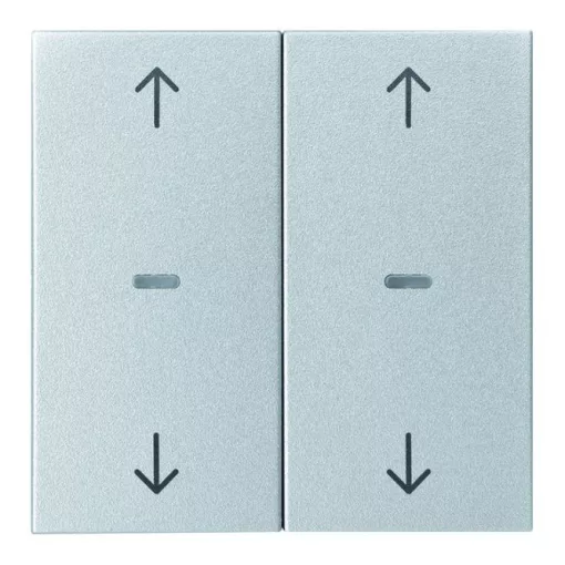 BERKER 80961383 Takaró érintőpanelhez S.1/B.3/B.7 | 2-es, nyilak | matt alumínium