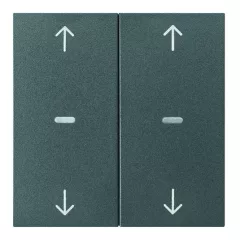   BERKER 80961385 Fedőlap tapintásérzékelőhöz S.1/B.3/B.7 | 2-fold, nyilak | antracit matt