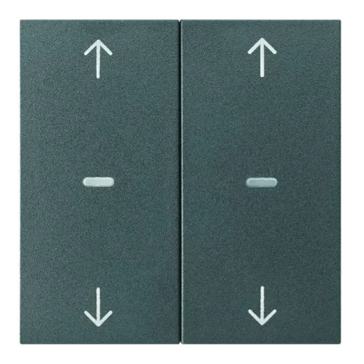 BERKER 80961385 Fedőlap tapintásérzékelőhöz S.1/B.3/B.7 | 2-fold, nyilak | antracit matt