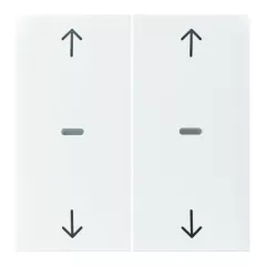   BERKER 80961389 Fedőlap tapintásérzékelőhöz S.1/B.3/B.7 | 2-fold, nyilak | poláris fehér fényes