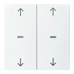   BERKER 80961399 Takarólapka tapintásérzékelőhöz S.1/B.3/B.7 | 2-fold, nyilak | poláris fehér matt