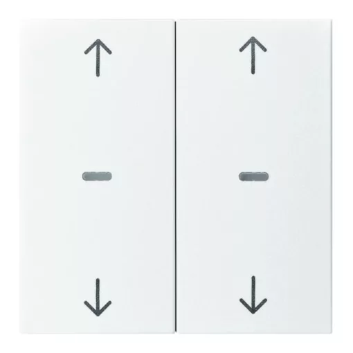 BERKER 80961399 Takarólapka tapintásérzékelőhöz S.1/B.3/B.7 | 2-fold, nyilak | poláris fehér matt