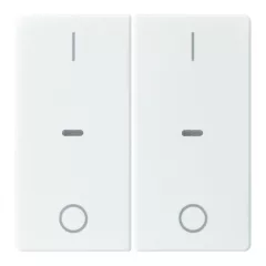  BERKER 80962329 Fedőlap tapintásérzékelőhöz Q.1/Q.3 | 2-csatornás, IO | poláris fehér bársony
