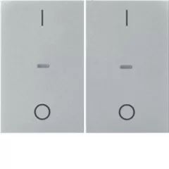   BERKER 80962371 Fedőlap tapintásérzékelőhöz K.1/K.5 | 2-es, IO | alumínium