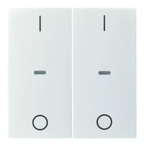 BERKER 80962382 Takarólapka tapintásérzékelőhöz S.1/B.3/B.7 | 2-es, IO | fényes fehér
