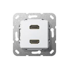   GIRA 567103 kommunikációs betét | HDMI/HDMI, csatlakozó | tiszta fehér fényes