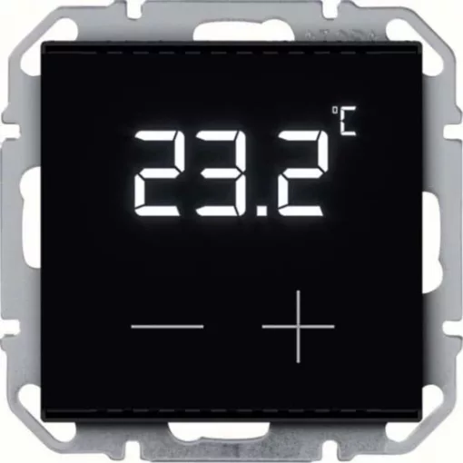 BERKER 81582005 KNX hőmérséklet-szabályozó Secure | kijelzővel | fekete