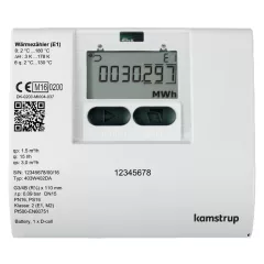   LINGG&JANKE 84725SEC KNX hőmennyiségmérő Kamstrup | Multical 403, DN20, menetes csatlakozás, 1,5 m³/h | 130 mm