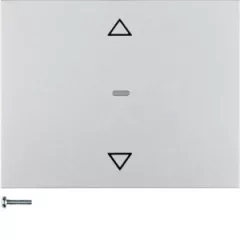   BERKER 85245277 KNX-RF redőny érintőgomb quicklink K.1/K.5 | nyilak | alumínium