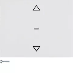   BERKER 85245279 KNX-RF redőny érintőgomb quicklink K.1/K.5 | nyilak | poláris fehér fényes