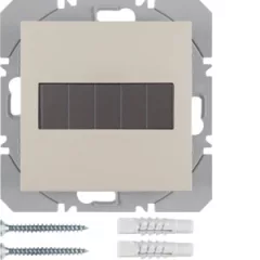   BERKER 85655182 KNX-RF fali adó lapos S.1/B.3/B.7 | 1-csatornás, napelemes | fényes fehér