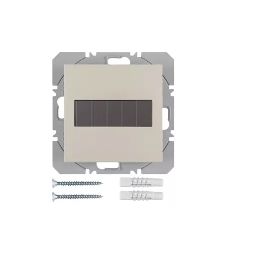 BERKER 85655182 KNX-RF fali adó lapos S.1/B.3/B.7 | 1-csatornás, napelemes | fényes fehér