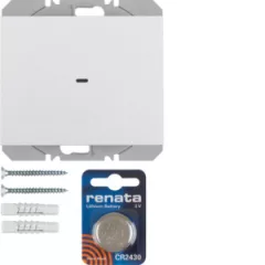   BERKER 85655279 KNX-RF fali adó lapos K.1/K.5 | 1-csatornás | fényezett poláris fehér