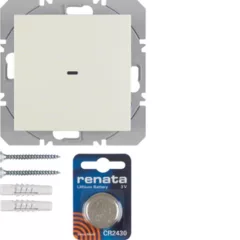   BERKER 85655282 KNX-RF fali adó lapos S.1/B.3/B.7 | 1-csatornás | fényes fehér