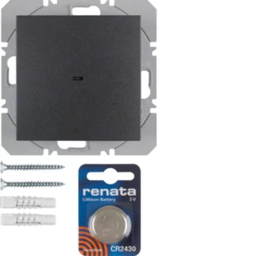 BERKER 85655285 KNX-RF falba süllyesztett adó S.1/B.3/B.7 | 1 csatornás | antracit matt