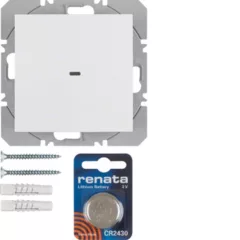   BERKER 85655288 KNX-RF fali adóegység lapos S.1/B.3/B.7 | 1-csatornás | poláris fehér matt
