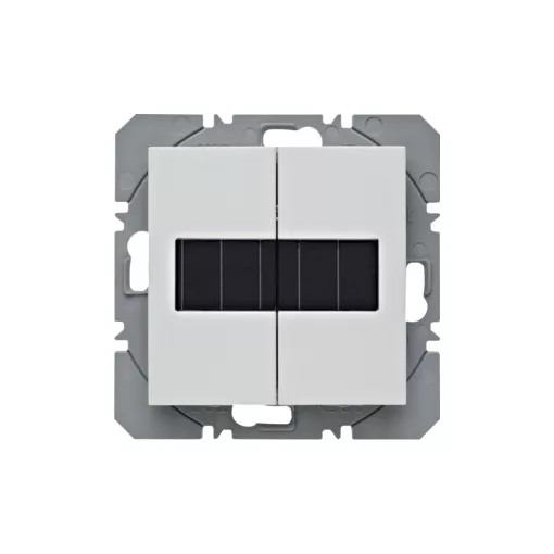 BERKER 85656188 KNX-RF falra szerelhető adó, lapos S.1/B.3/B.7 | 2-csatornás, szolár | poláris fehér matt