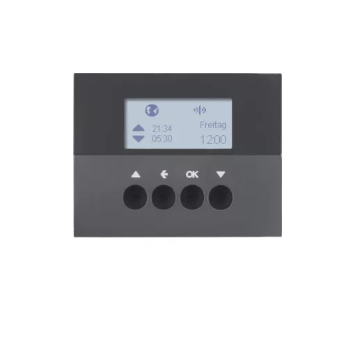 BERKER 85745175 KNX-RF redőny-időkapcsoló K.1/K.5 | kijelzővel | antracit matt lakozott