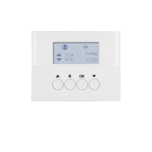 BERKER 85745179 KNX-RF redőny-időkapcsoló K.1/K.5 | kijelzővel | poláris fehér fényes