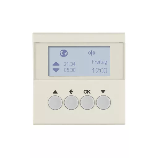 BERKER 85745182 KNX-RF redőny-kapcsolóóra S.1/B.3/B.7 | kijelzővel | fényes fehér