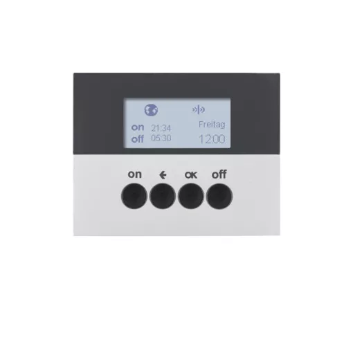 BERKER 85745277 KNX-RF időkapcsolóóra quicklink K.1/K.5 | kijelzővel | alumínium matt