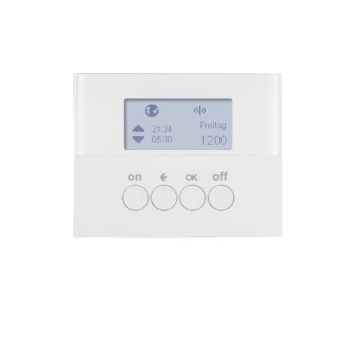 BERKER 85745279 KNX-RF időkapcsolóóra quicklink K.1/K.5 | kijelzővel | poláris fehér fényes